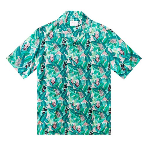 F하와이안-미키1-민트 프리미엄 패밀리 하와이안 셔츠 favorite s/s series