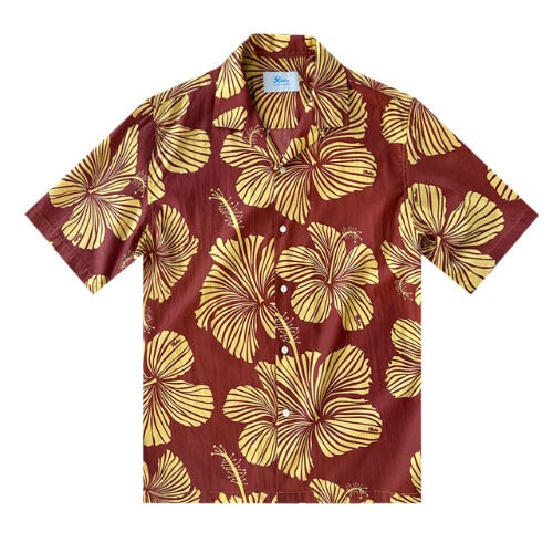K하와이안-큰잎-2 프리미엄 오버핏 하와이안 셔츠 favorite s/s series